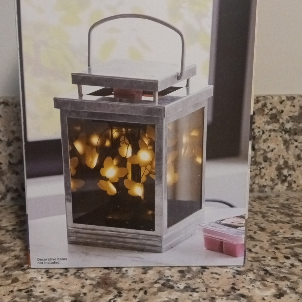 Better Homes And Gardens Galvanized Lantern Hot Plate Wax Warmer - Picture 2 of 3
